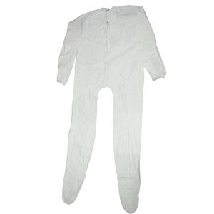 Full Zippered White Unionalls